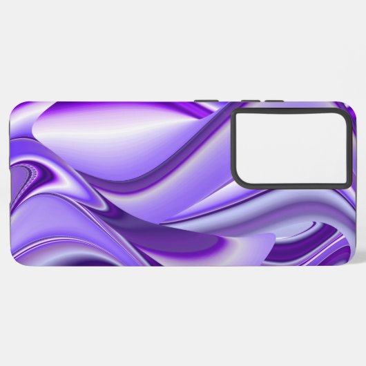 Coque Samsung Galaxy Rêves arc-en-ciel à fleurs violettes (Côté gauche)