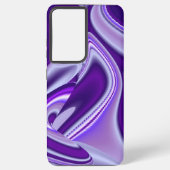 Coque Samsung Galaxy Rêves arc-en-ciel à fleurs violettes (Verso)