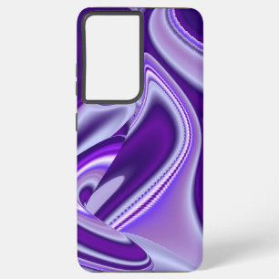 Coque Samsung Galaxy Rêves arc-en-ciel à fleurs violettes