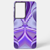 Coque Samsung Galaxy Rêves arc-en-ciel à fleurs violettes (Verso)