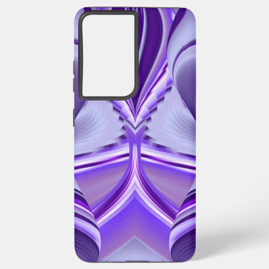 Coque Samsung Galaxy Rêves arc-en-ciel à fleurs violettes (Verso)