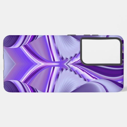 Coque Samsung Galaxy Rêves arc-en-ciel à fleurs violettes (Côté gauche)