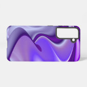 Coque Samsung Galaxy Rêves arc-en-ciel à fleurs violettes (Verso Horizontal)