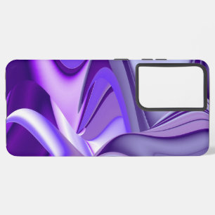 Coque Samsung Galaxy Rêves arc-en-ciel à fleurs violettes