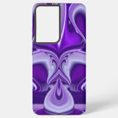 Coque Samsung Galaxy Rêves arc-en-ciel à fleurs violettes (Verso)