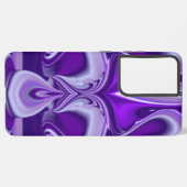 Coque Samsung Galaxy Rêves arc-en-ciel à fleurs violettes (Verso Horizontal)