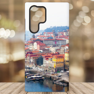 Coque Samsung Galaxy Ribeira et le fleuve Douro. Porto, Portugal.