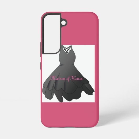 Coque Samsung Galaxy Robe de mariée élégante script Matrone d'honneur (Verso)