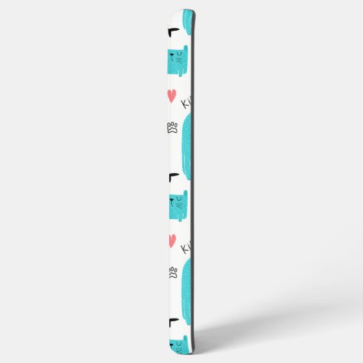 Coque Samsung Galaxy Robin Oeuf Bleu Cute Chat Motif (Verso Horizontal)