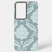 Coque Samsung Galaxy Rococo Damask Art I Duck Egg Blue+Teal (Verso)