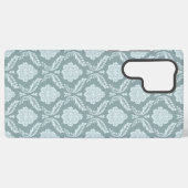 Coque Samsung Galaxy Rococo Damask Rpt Pattern Duck Egg Blue+Teal (Verso Horizontal)