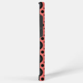 Coque Samsung Galaxy rose avec noir (Côté droit)