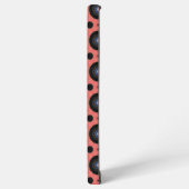 Coque Samsung Galaxy rose avec noir (Côté gauche)