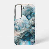 Coque Samsung Galaxy Rose bleu (Verso)