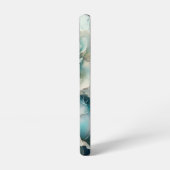 Coque Samsung Galaxy Rose bleu (Côté gauche)