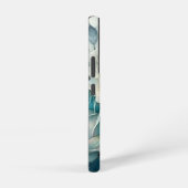 Coque Samsung Galaxy Rose bleu (Côté droit)