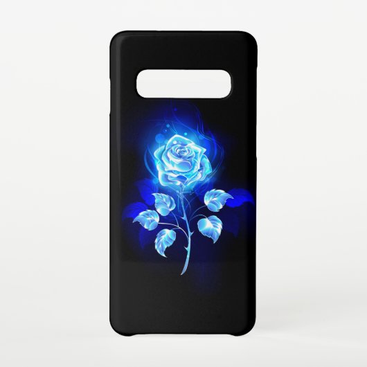 Coque Samsung Galaxy Rose bleu brûlant (Dos)