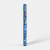 Coque Samsung Galaxy Rose bleu romantique (Côté droit)