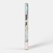 Coque Samsung Galaxy Rose Blue Gold Marble (Côté droit)