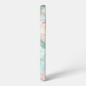Coque Samsung Galaxy Rose Blue Gold Marble (Côté gauche)