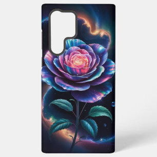 Coque Samsung Galaxy Rose cosmique - Imaginaire de fleurs de Galaxie