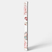 Coque Samsung Galaxy Rose d'aquarelle Wreath personnalisée | BLANCHE (Verso Horizontal)