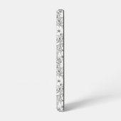 Coque Samsung Galaxy Rose de jardin Flower B&W Motif (Côté gauche)