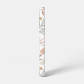 Coque Samsung Galaxy Rose Gold Feuilles Nom personnalisé Modèle (Côté gauche)