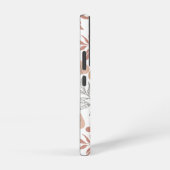 Coque Samsung Galaxy Rose Gold Feuilles Nom personnalisé Modèle (Côté droit)