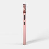 Coque Samsung Galaxy Rose Gold Glitter Drip – Glam Metallic (Côté droit)