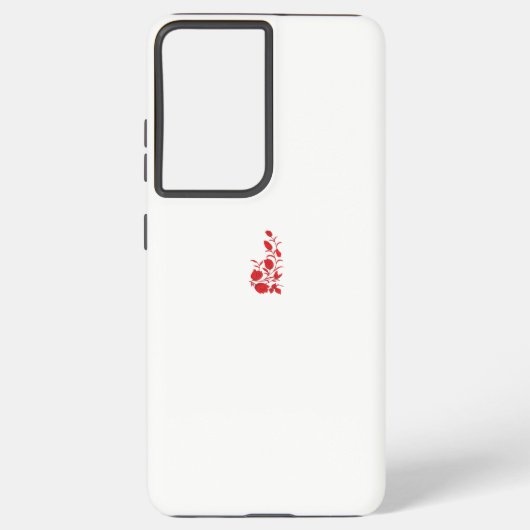 Coque Samsung Galaxy Rose Madder, design floral Thunderbird (Verso)