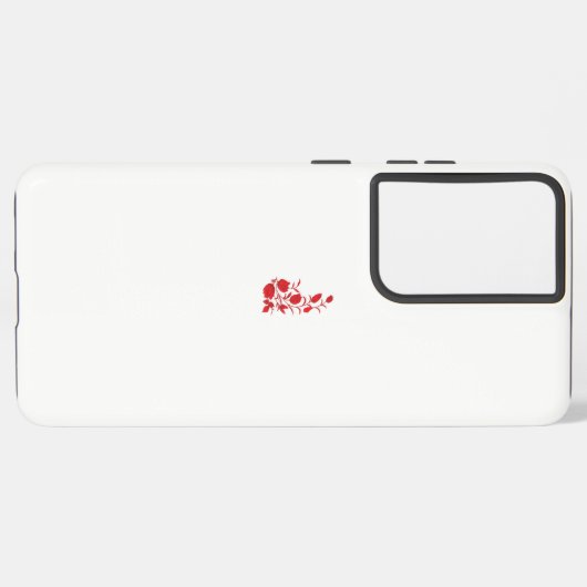 Coque Samsung Galaxy Rose Madder, design floral Thunderbird (Côté gauche)