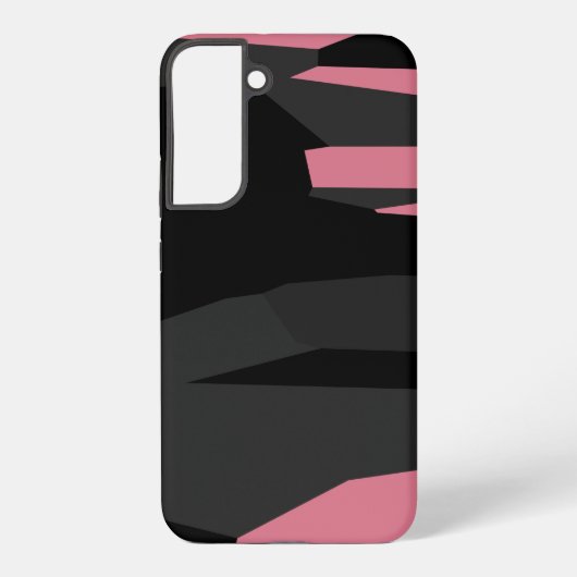 Coque Samsung Galaxy Rose Noir et Gris (Verso)