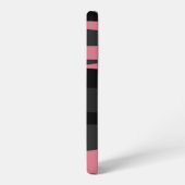 Coque Samsung Galaxy Rose Noir et Gris (Côté gauche)