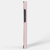 Coque Samsung Galaxy Rose Pâle avec Ensemble de Nom ou Monogramme Foncé (Côté droit)