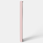 Coque Samsung Galaxy Rose Pâle avec Ensemble de Nom ou Monogramme Foncé (Côté gauche)