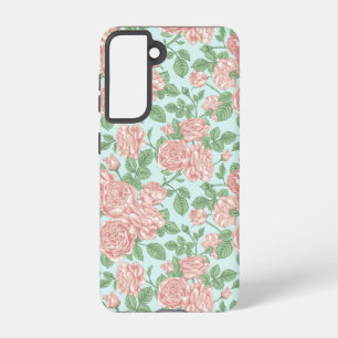 Coque Samsung Galaxy Rose rose Jardin Bouquet Motif