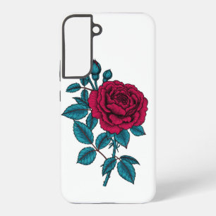 Coque Samsung Galaxy Rose rouge