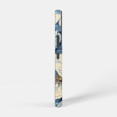 Coque Samsung Galaxy Roses blanches sur Indigo Arrière - plan bleu (Côté droit)