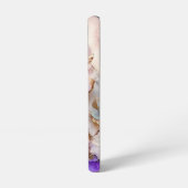 Coque Samsung Galaxy Roses géants du violet et de l'or (Côté gauche)