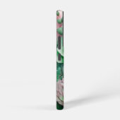 Coque Samsung Galaxy Roses géants verts et roses (Côté droit)