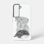 Coque Samsung Galaxy Rottweiler Chien Art (Verso)