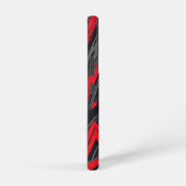 Coque Samsung Galaxy Rouge gras et noir (Côté droit)