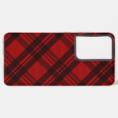 Coque Samsung Galaxy Rouge moderne et noir (Côté gauche)