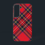Coque Samsung Galaxy Royal Stewart tartan rouge noir plaid<br><div class="desc">Royal Stewart clan tartan rouge noir plaid</div>