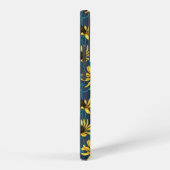 Coque Samsung Galaxy Rudbekia jaune sur la marine (Côté droit)