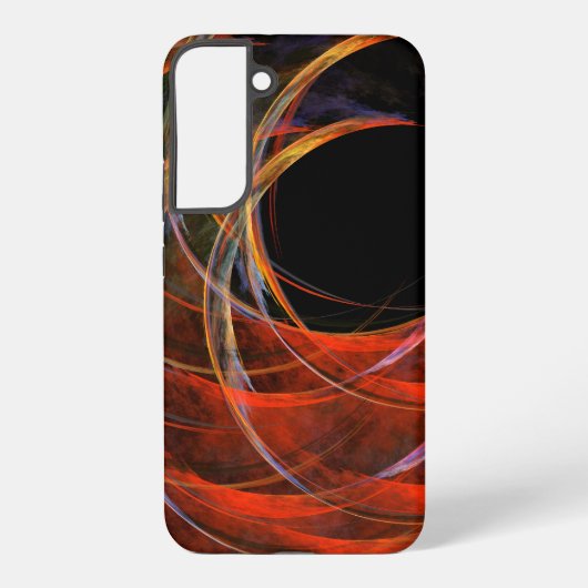 Coque Samsung Galaxy Rupture du Cercle Vortex de Feu Art Abstrait (Verso)