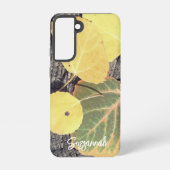 Coque Samsung Galaxy Rustic Fall Aspen Feuille photo personnalisée (Verso)