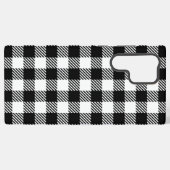 Coque Samsung Galaxy Rustic Farmhouse Black & White Checkered (Verso Horizontal)