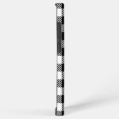 Coque Samsung Galaxy Rustic Farmhouse Black & White Checkered (Côté droit)